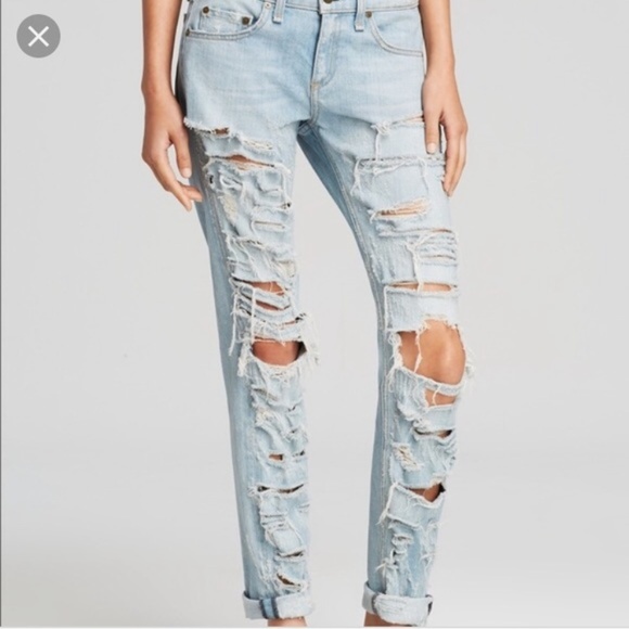 rag & bone Denim - Rag & Bone Distressed Jeans